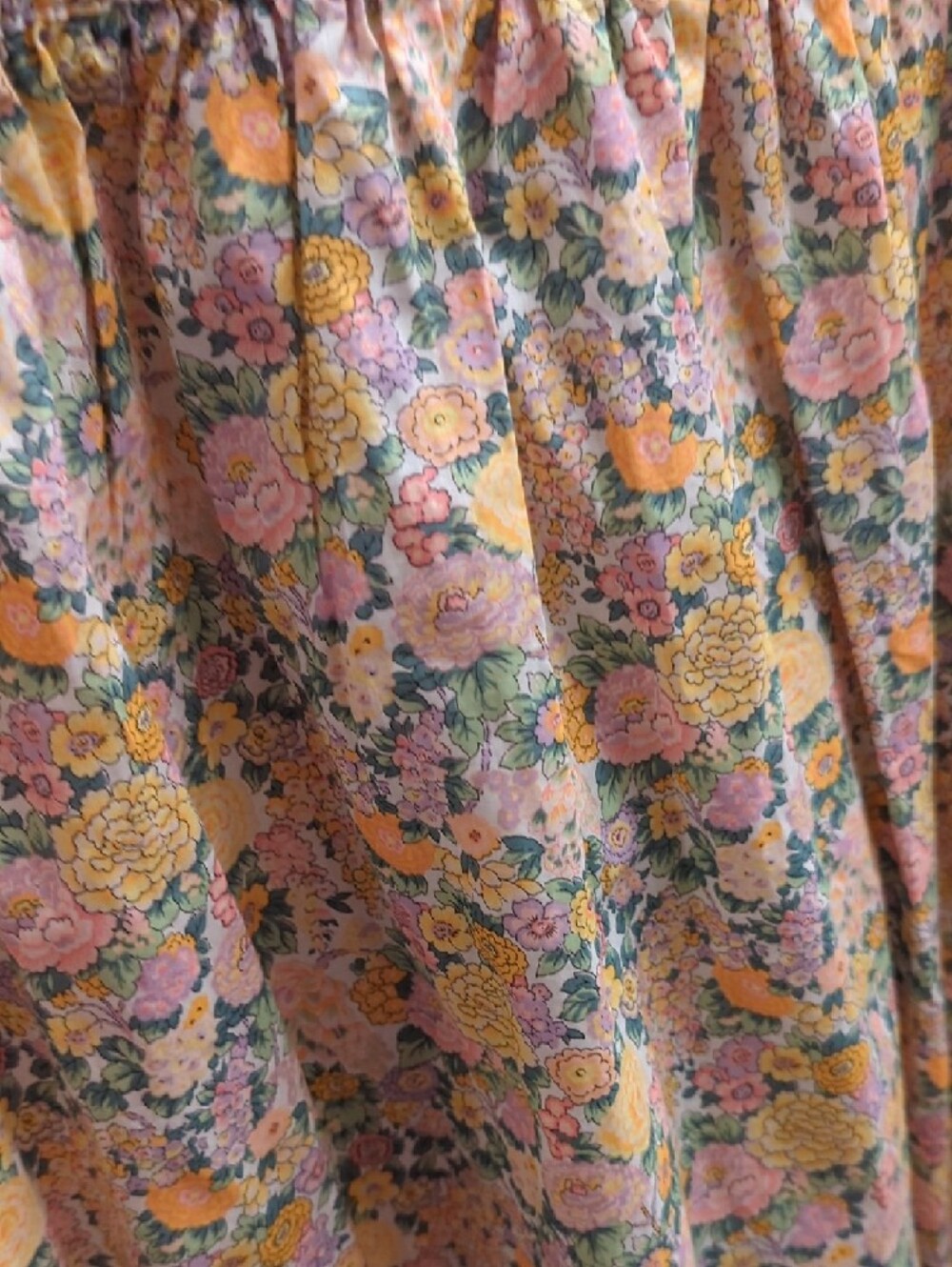 J. Crew × Liberty Fabric Pastel Floral Short Sleeve Dress, Women's XXL - Picture 6 of 9